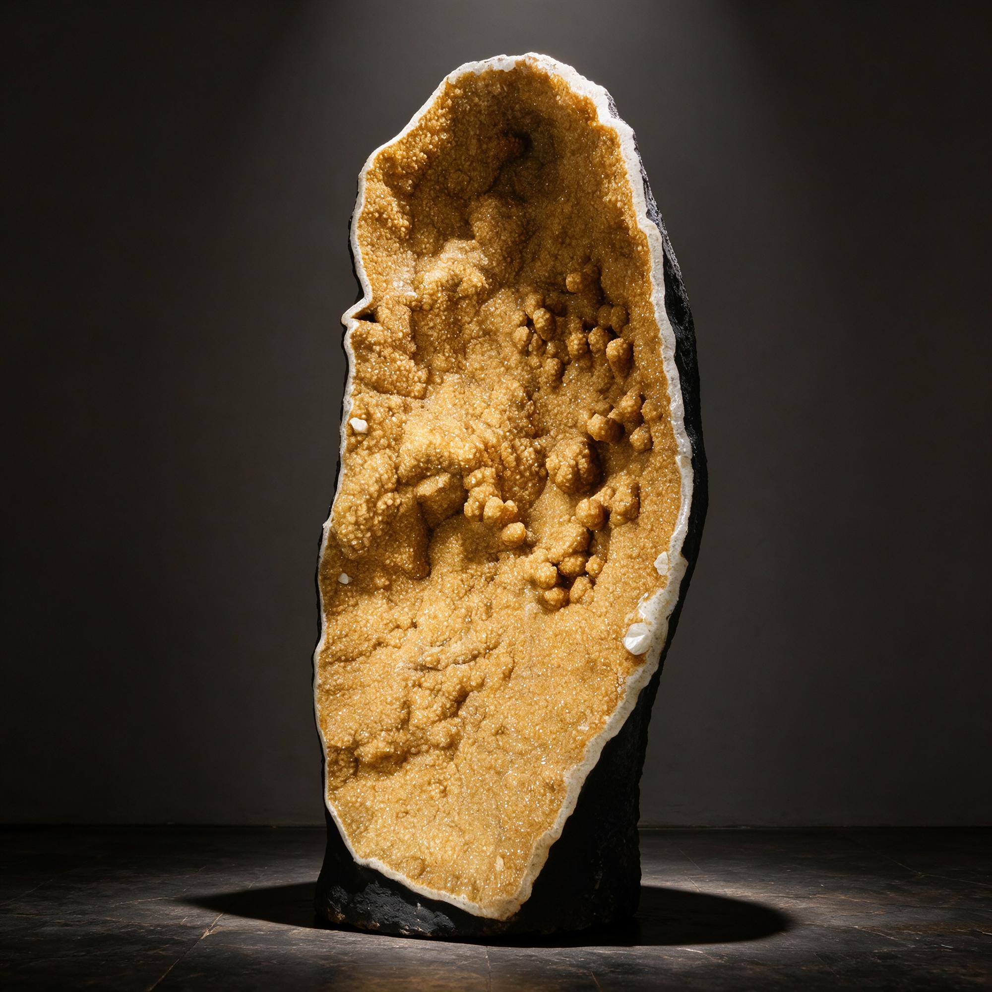 Giant Natural Citrine Geode, Unheated — Brazil
