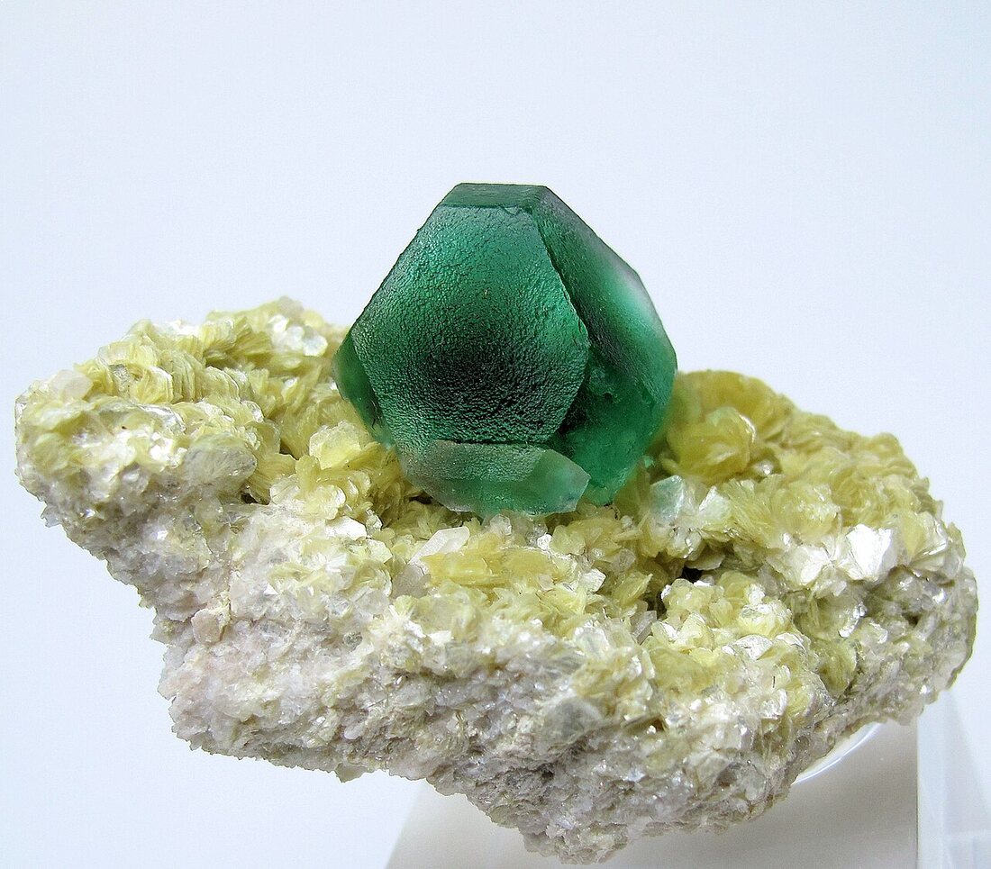 Fluorite specimen — gem cubes with sharp edges and a soft internal glow