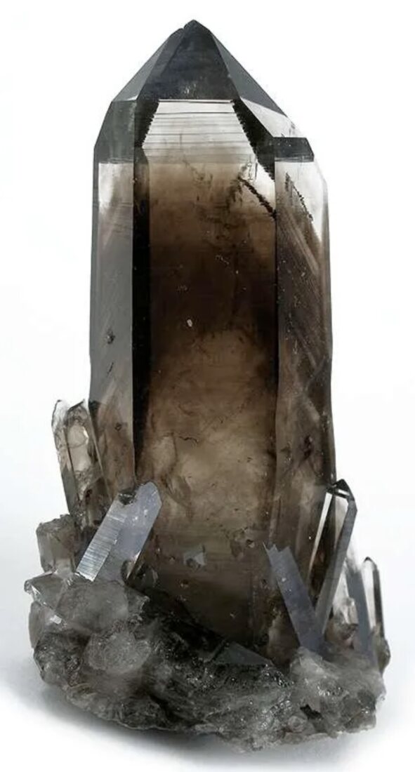 Quartz specimen — water-clear crystal with lustrous, undamaged faces